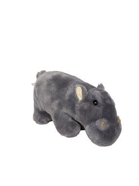 ACE Hippo Hippopotamus Plush Stuffed Animal Gray 11 Inch